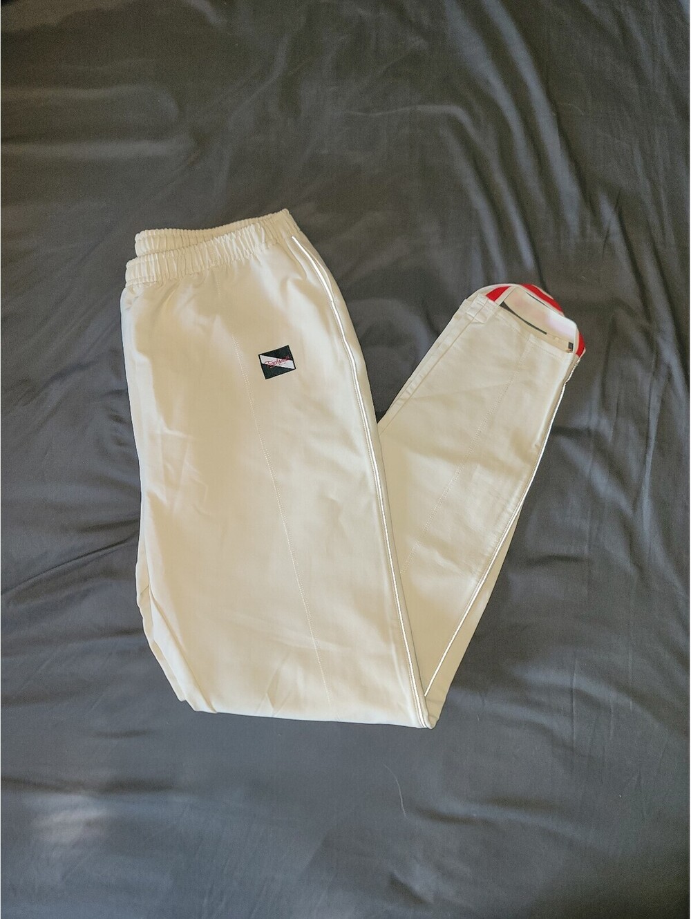 Tracksmith×J.Crew Bislett Pants XL Natural Cream Running Stirrip NWT $198